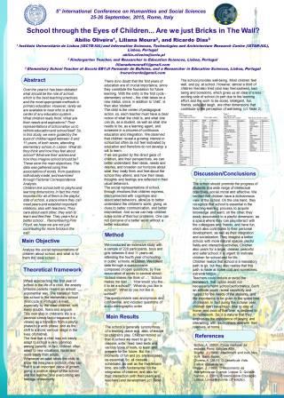 Abilio Oliveira Poster - School through the eyes of children (AO, RD and LM, 2015)